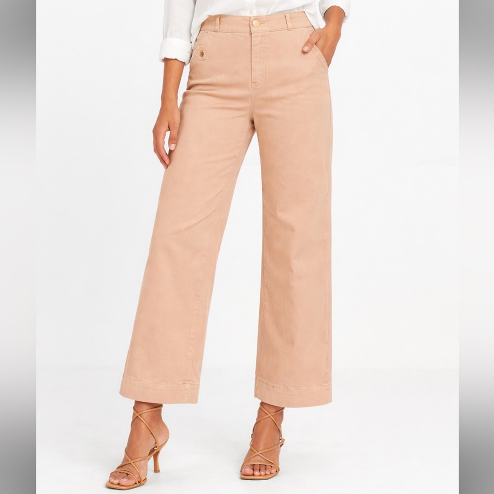 SPANX Women’s Twill Cropped Wide Leg‎ Pant size Small